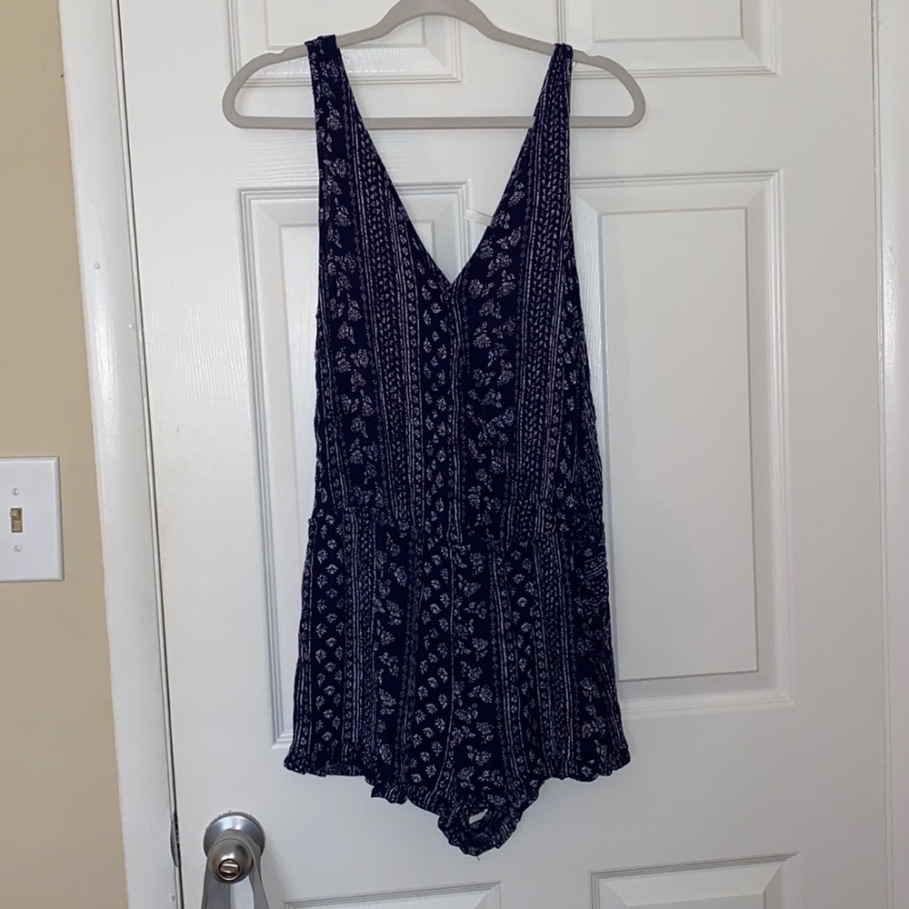 Blue and white romper!